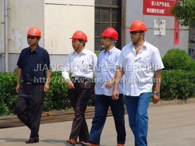 Chairman Wang Jiaan visit production base with Egyptian businessmen