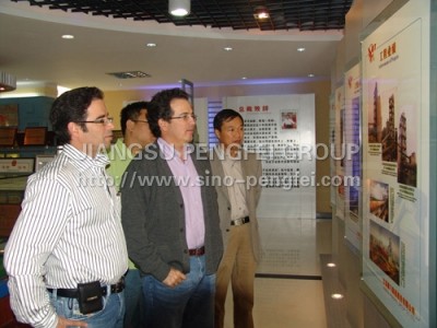 Foreigners visit Pengfei Group