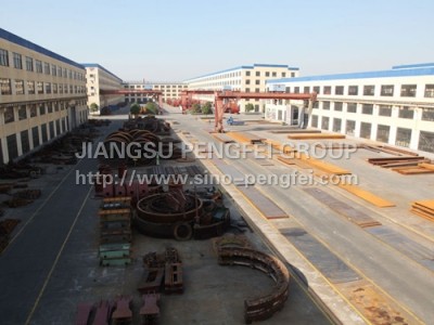 Kiln manufacture steel storage area