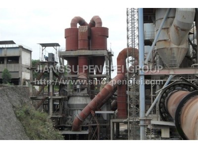 φ5.0×76m new type dry process precalcining cement rotary kiln